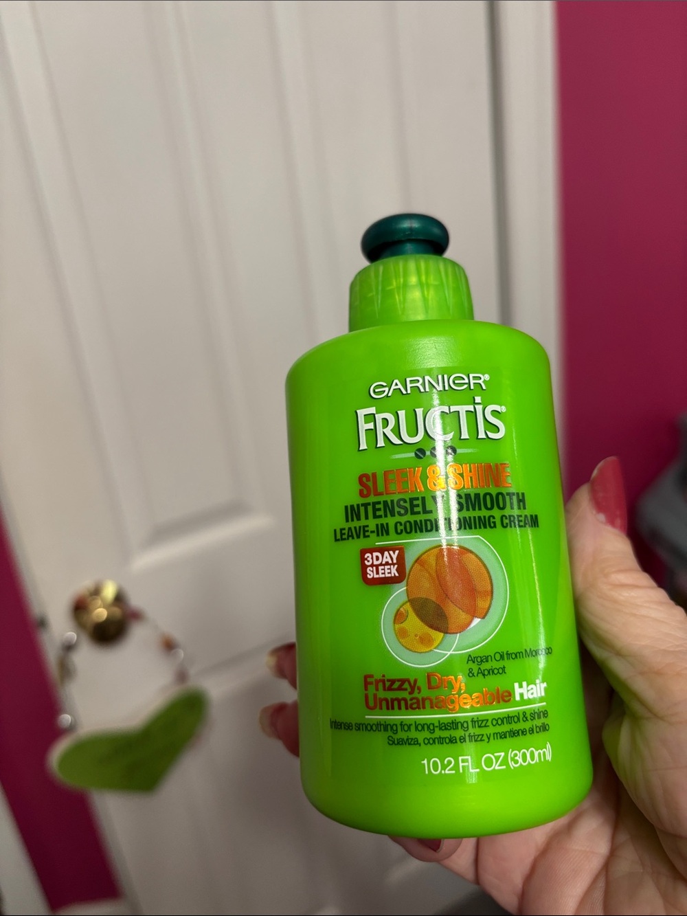 Garnier Fructis Sleek & Shine Leave-In Conditioning Cream - Bright Green Bottle